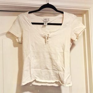 90’s Calvin Klein Jeans Lace up Tee